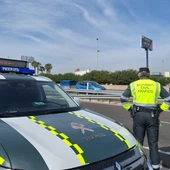 Control de la Guardia Civil de Tráfico en la Autovía V-31, la Pista de Silla de València Control de la Guardia Civil de Tráfico en la Autovía V-31, la Pista de Silla de València