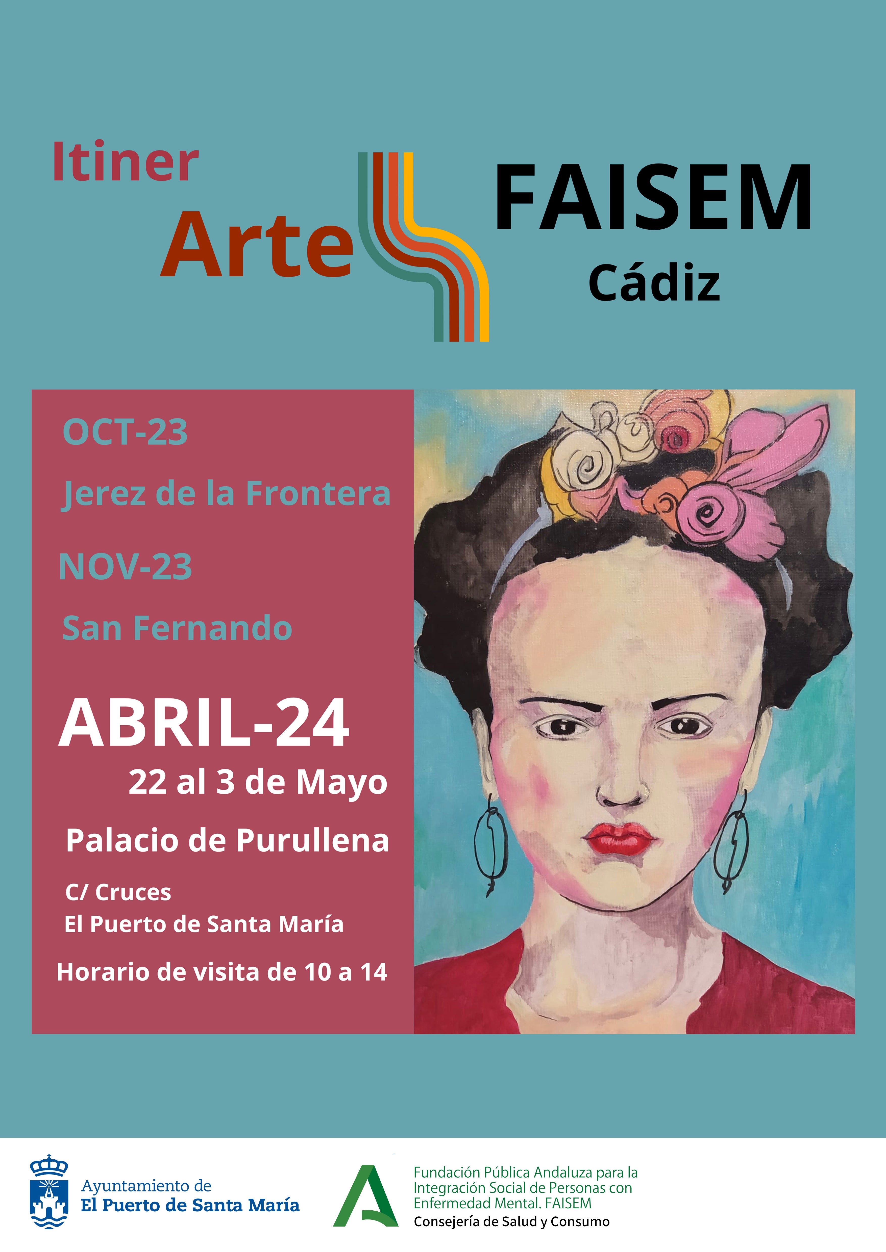 La exposición 'ItinerARTE' de la fundación FAISEM llega a El Puerto el 22 de abril La exposición 'ItinerARTE' de la fundación FAISEM llega a El Puerto el 22 de abril