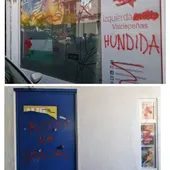 Sede de Unidas por Valdepeñas vandalizada Sede de Unidas por Valdepeñas vandalizada
