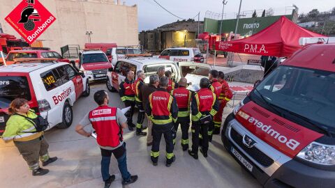 Reunión del puesto de mando de Emergencias en Tárbena Reunión del puesto de mando de Emergencias en Tárbena