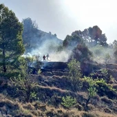 Efectivos de extinción en Tárbena Efectivos de extinción en Tárbena