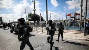 Fuerzas de defensa israelíes en Jerusalén 