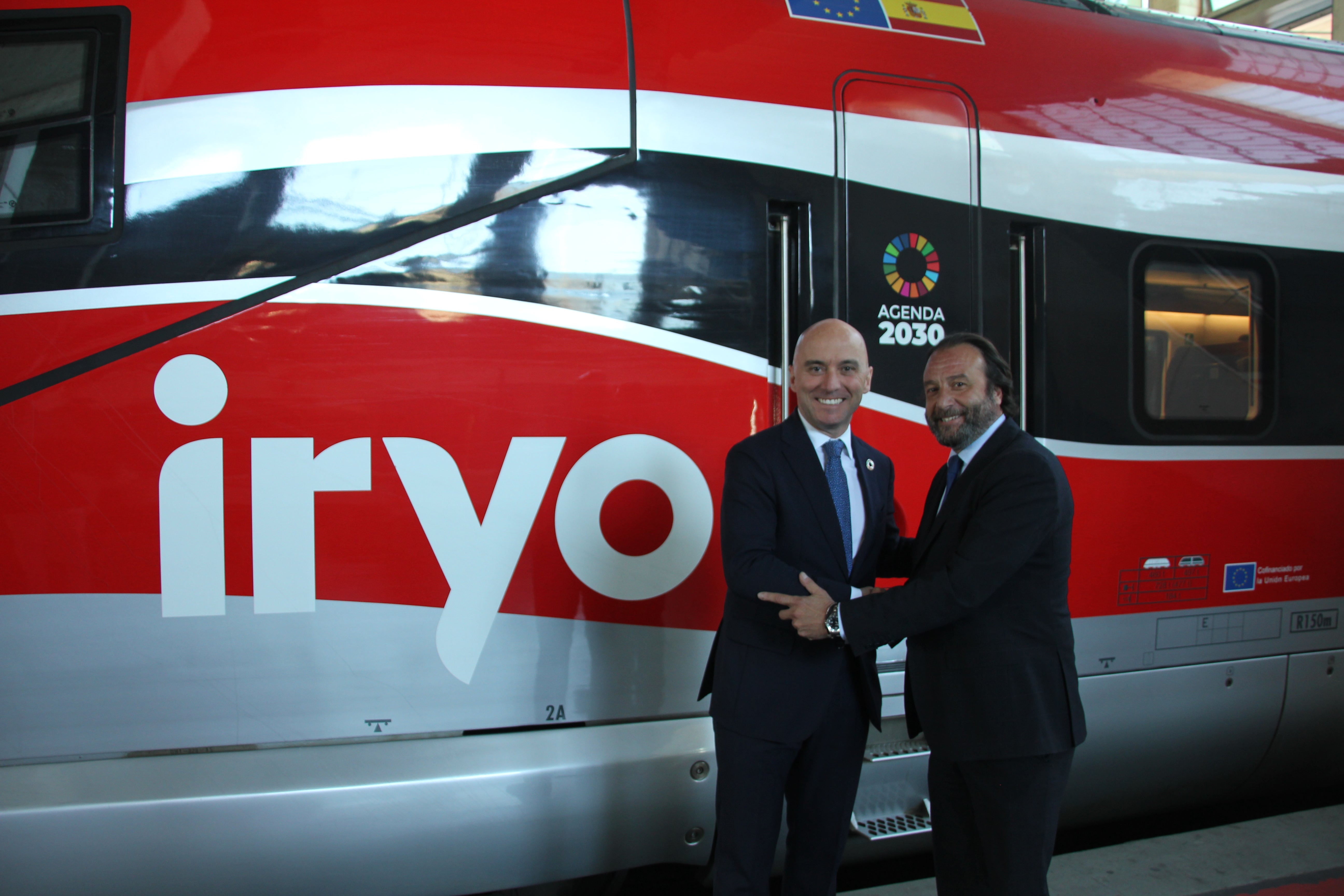 Simone Gorini, Consejero Delegado de iryo y Daniel García-Ibarralo, delegado de Turismo de Córdoba Simone Gorini, Consejero Delegado de iryo y Daniel García-Ibarralo, delegado de Turismo de Córdoba