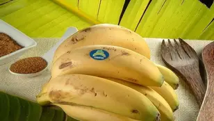 Imagen de archivo de plátano de Canarias.
