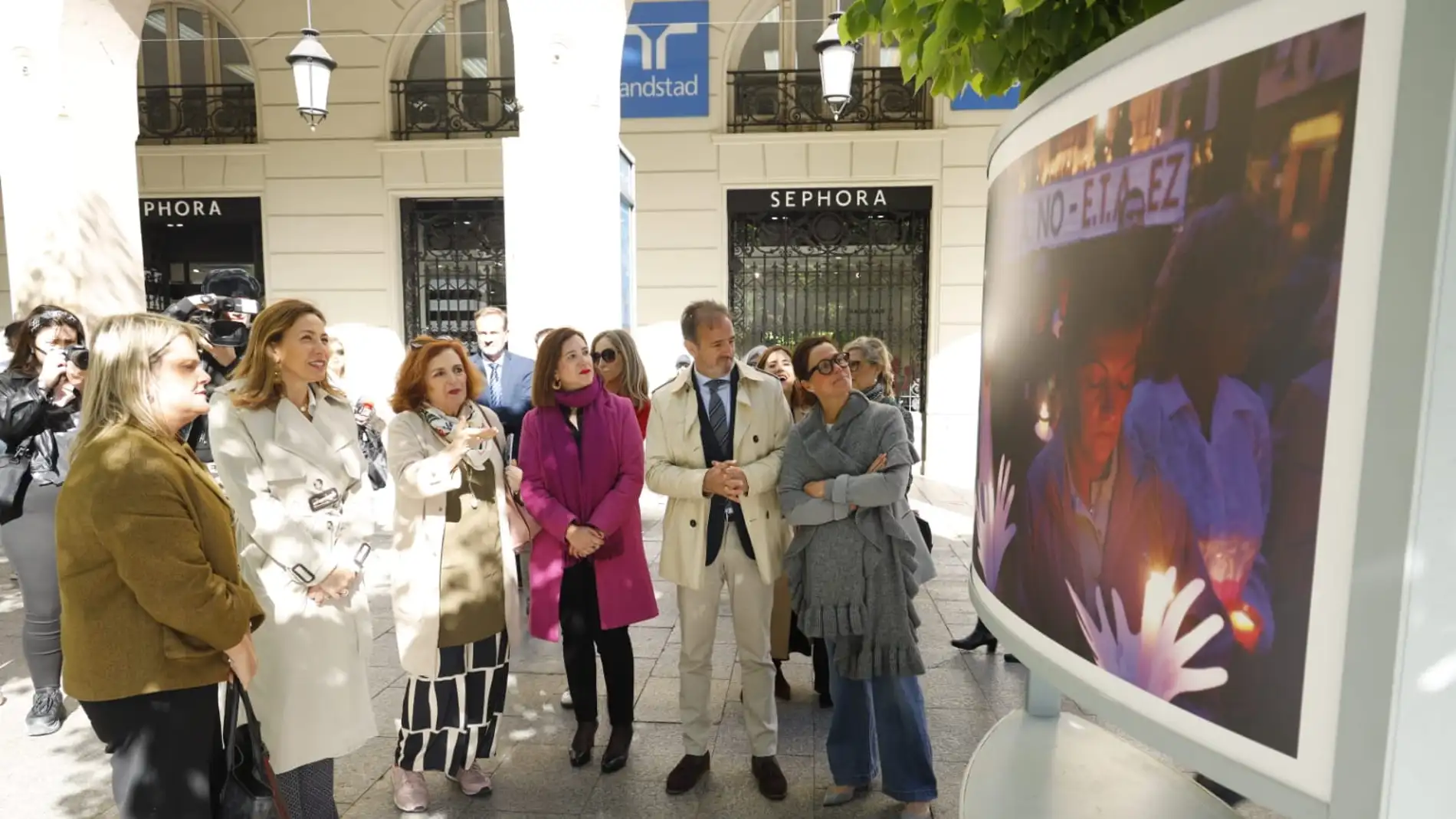 Una exposición en el paseo Independencia de Zaragoza para homenajear a las víctimas de ETA