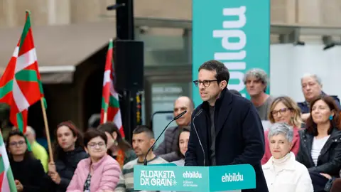 El candidato de EH Bildu a lehendakari, Pello Otxandiano este miércoles. El candidato de EH Bildu a lehendakari, Pello Otxandiano este miércoles./ EFE/ Miguel Toña