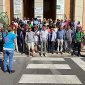 Protesta de docentes y alumnos de la EOI de Benidorm 
