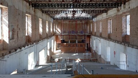 Auditorio en obras de la Universidad de Alcal&aacute; en el antiguo Cuartel del Pr&iacute;ncipe