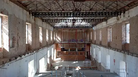 El futuro auditorio de la Universidad de Alcalá permitirá la celebración de congresos de hasta 900 personas gracias a las salas polivalentes adyacentes Auditorio en obras de la Universidad de Alcalá en el antiguo Cuartel del Príncipe