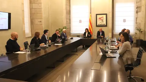 El conseller d'acció climàtica, David Mascort, amb la vicepresidenta del Govern, Laura Vilagrà El conseller d'acció climàtica, David Mascort, amb la vicepresidenta del Govern, Laura Vilagrà