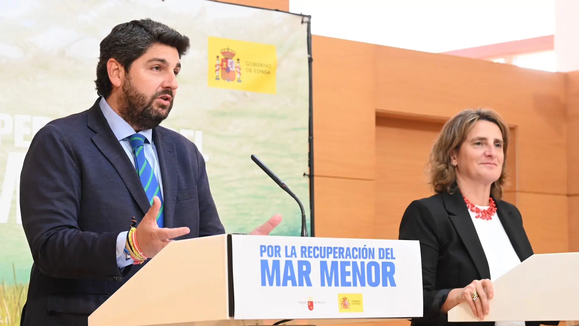 López Miras insiste en el diálogo para consensuar cualquier cambio en la Ley del Mar Menor