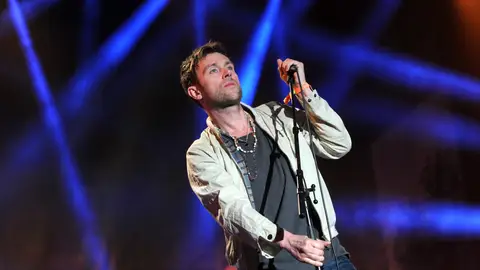 Damon Albarn, de Blur, en el Coachella 2013 Damon Albarn, de Blur, en el Coachella 2013