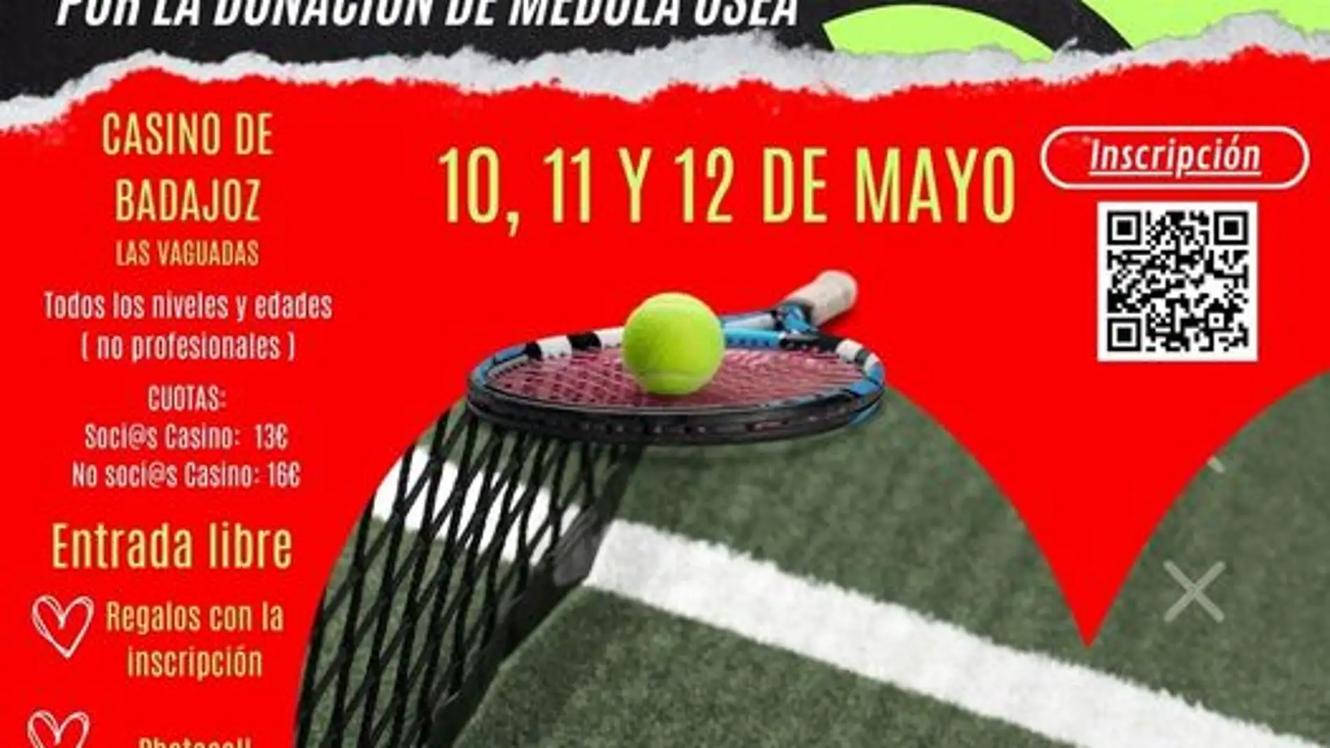 Unos 200 jugadores disputarán en mayo un torneo benéfico de pádel y tenis en beneficio de ADMO