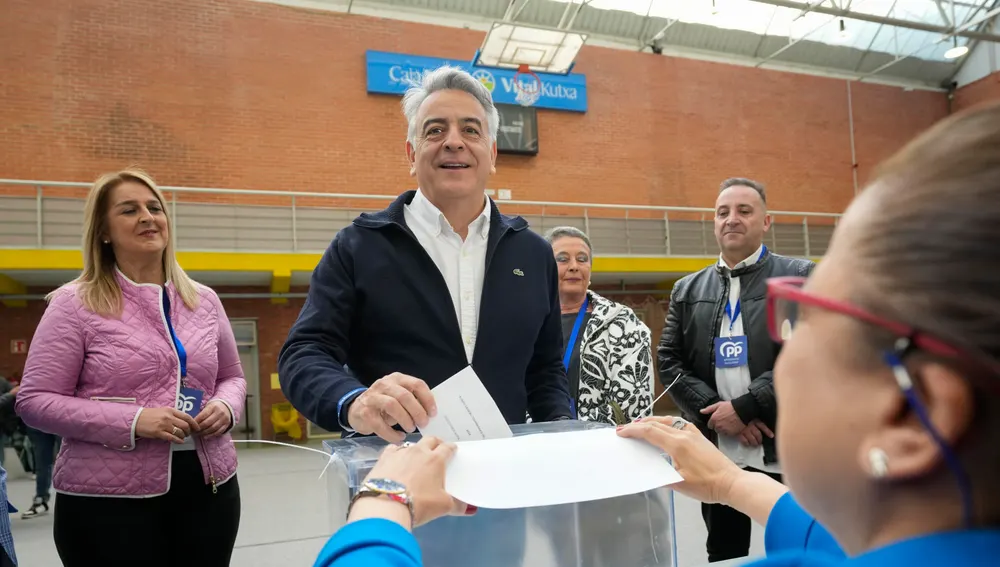 El candidato a Lehendakari del Partido Popular, Javier de Andrés