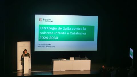 La presentaci&oacute; de l'Estrat&egrave;gia de lluita contra la pobresa infantil a Catalunya 2024-2030