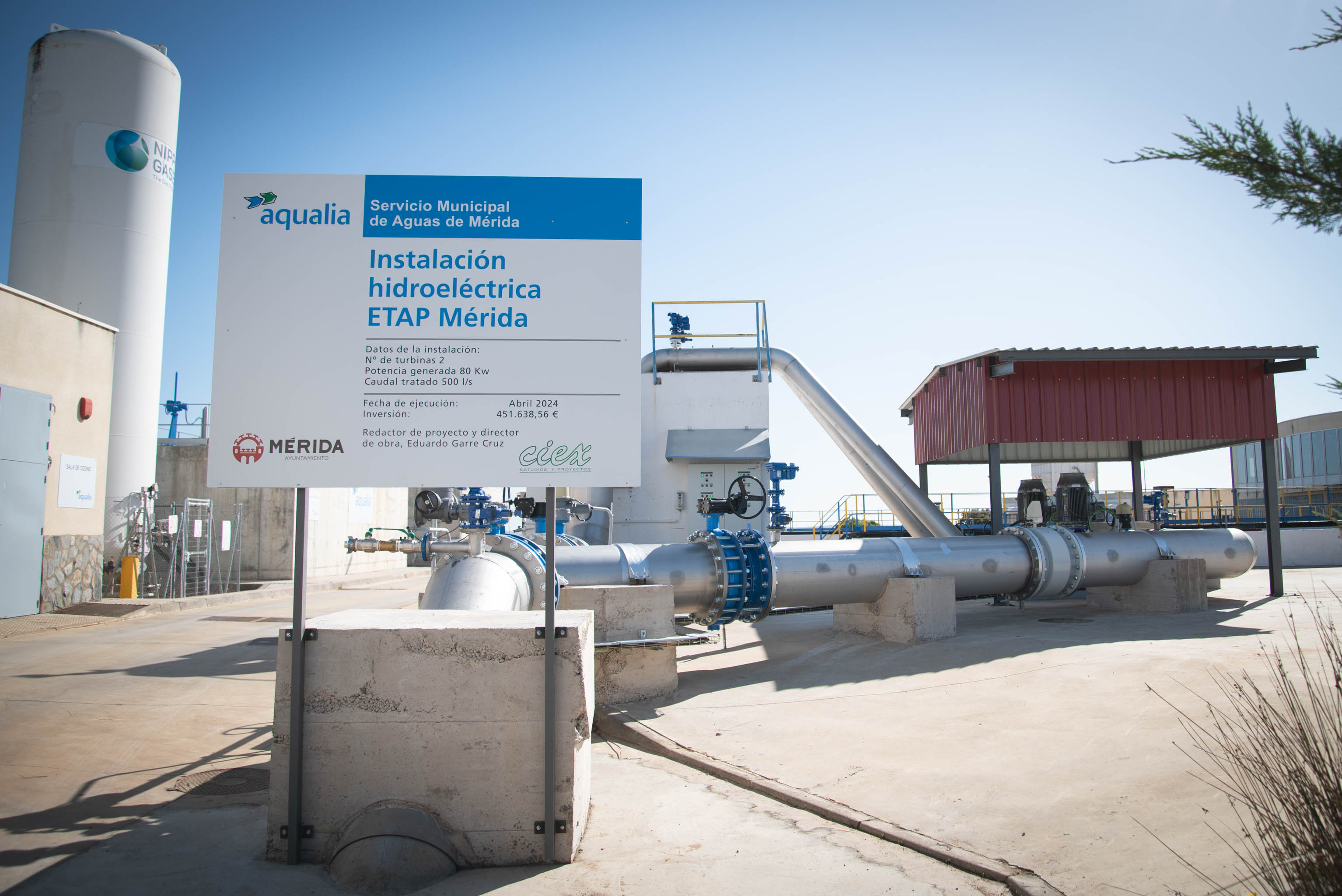 La planta potabilizadora de Mérida estrena un sistema de generación de energía hidroeléctrica novedoso a nivel nacional La planta potabilizadora de Mérida estrena un sistema de generación de energía hidroeléctrica novedoso a nivel nacional