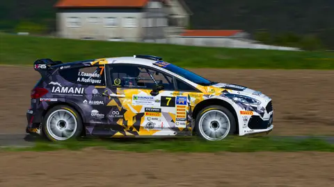 Coche de Caamaño y de Rodríguez Motor con Abel Millán