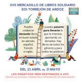 Mañana abre sus puertas una nueva edición del Mercadillo Solidario de Libros de la Escuela Oficial de Idiomas de Torrejón de Ardoz