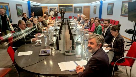 Reuni&oacute;n de la Alianza por las Infraestructuras de Asturias