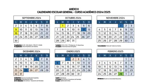 CALENDARIO ESCOLAR CALENDARIO ESCOLAR