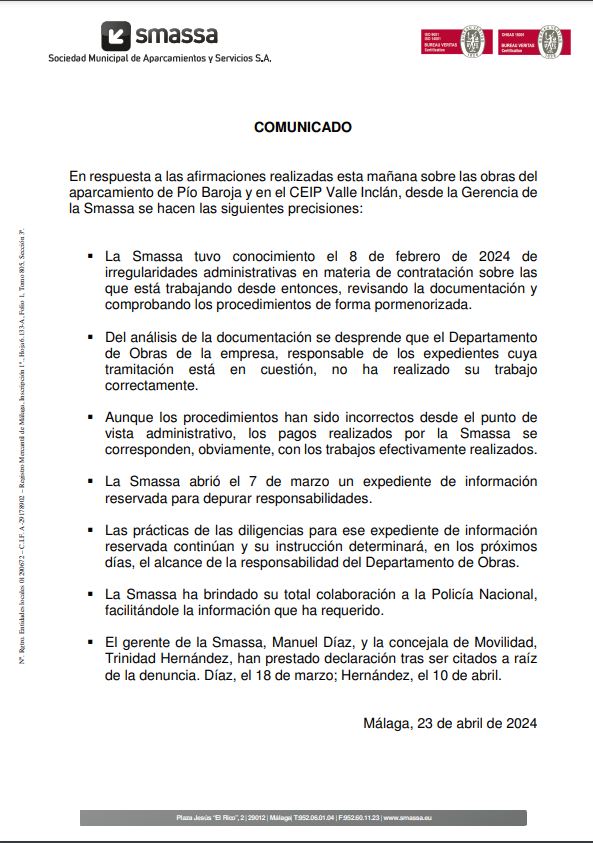 Piden cesar al gerente de SMASSA por irregularidades Piden cesar al gerente de SMASSA por irregularidades