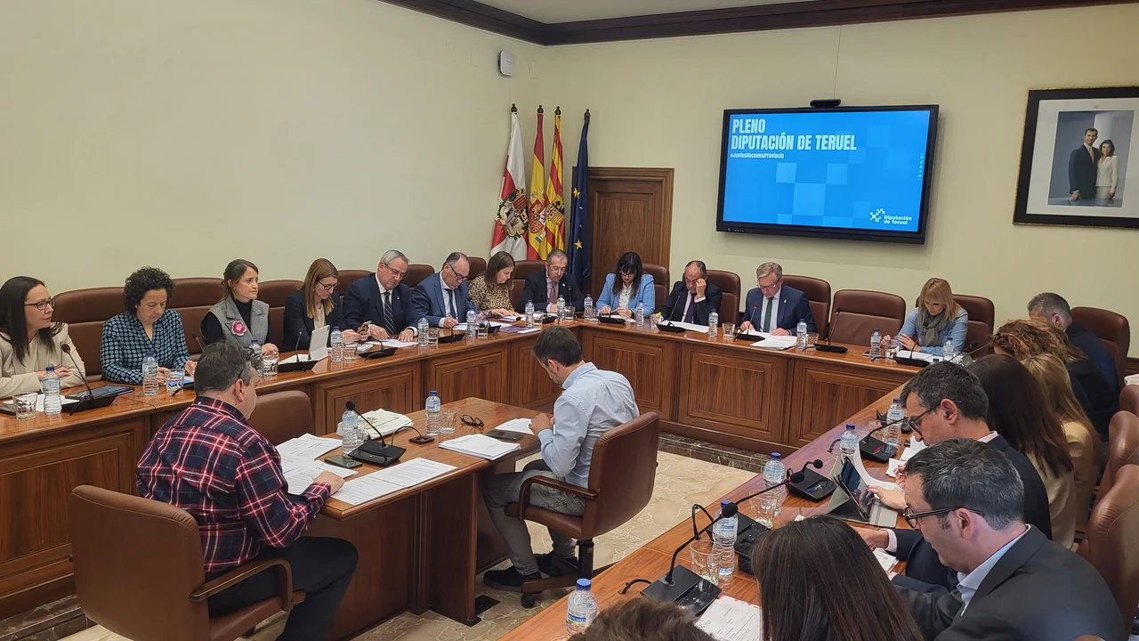 Hoy se ha celebrado pleno ordinario en la Diputación de Teruel