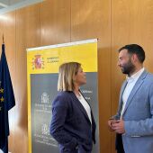 La delegada del Gobierno en la Comunitat Valenciana, Pilar Bernabé, ha mantenido una reunión de trabajo con el alcalde de Sagunt, Darío Moreno