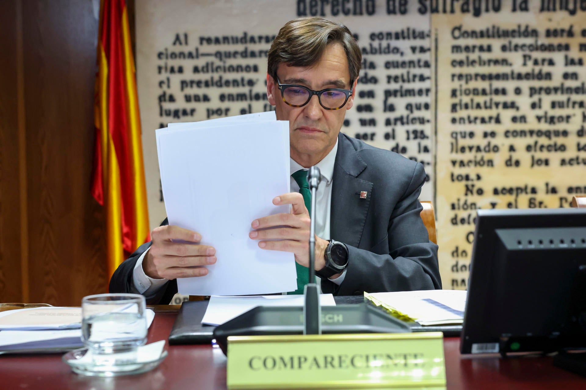 Illa dice que no ha recibido citación oficial para comparecer en el Senado y ha acudido porque se enteró por la prensa Illa dice que no ha recibido citación oficial para comparecer en el Senado y ha acudido porque se enteró por la prensa