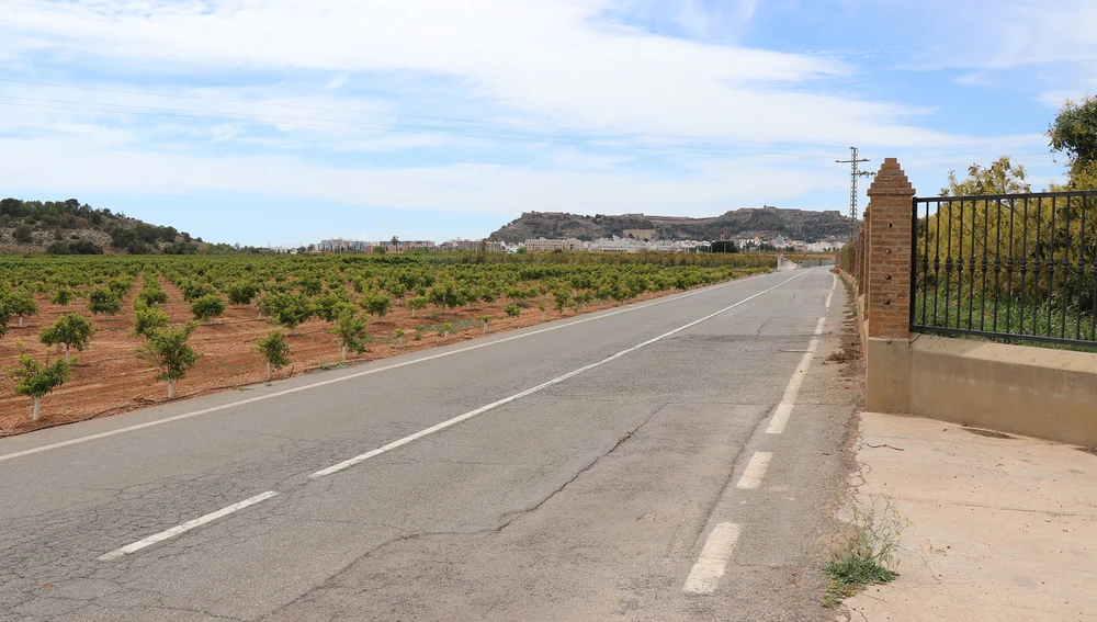 Estado de la carretera entre Sagunto y Fauna