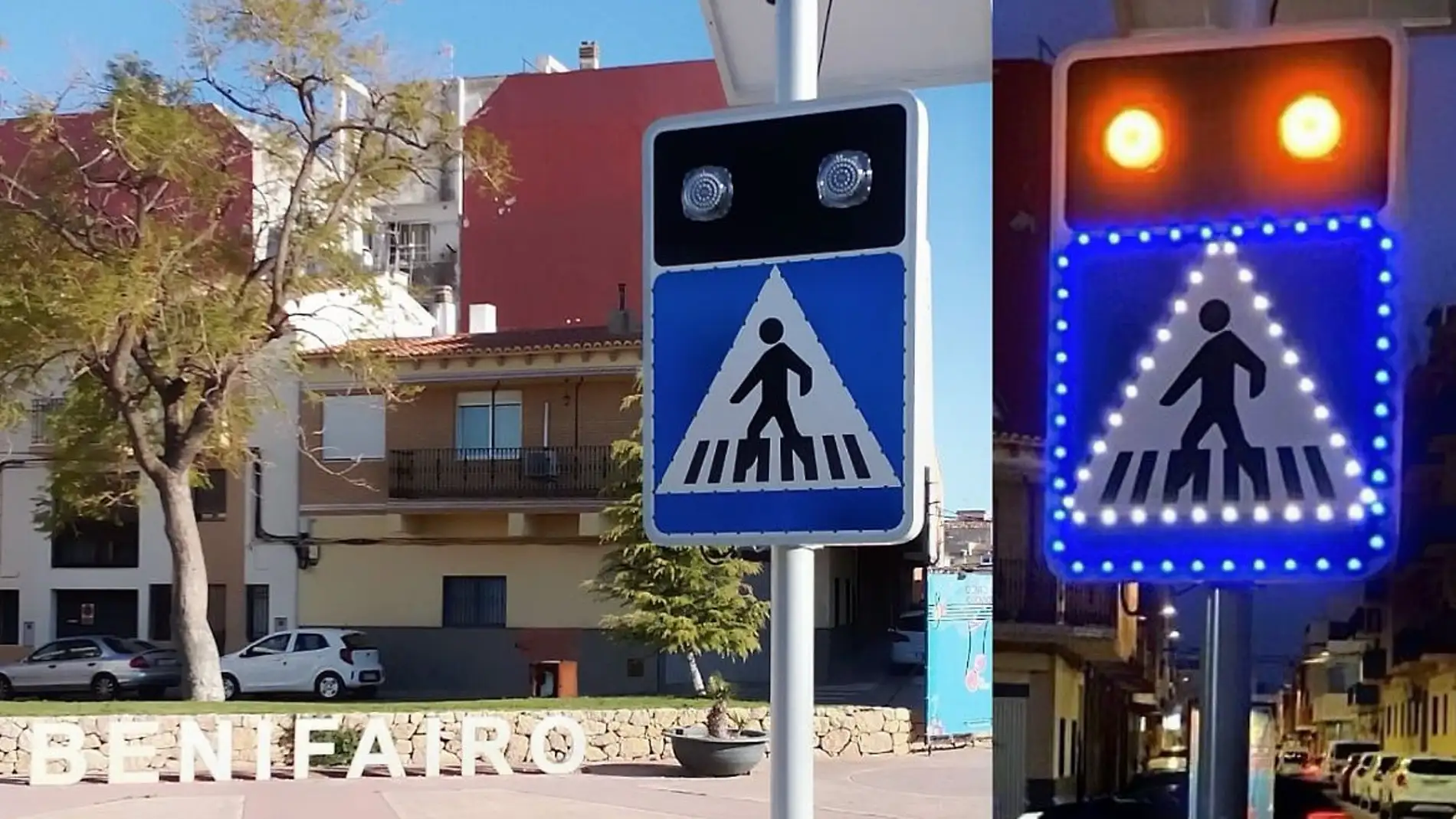 Paso inteligente de peatones en Benifairó de les Valls