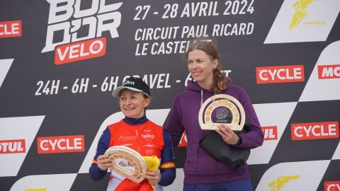 Ag&oacute;nica victoria de la ciclista valenciana Mar&iacute;a Jos&eacute; Silvestre en las 24h de Paul Ricard