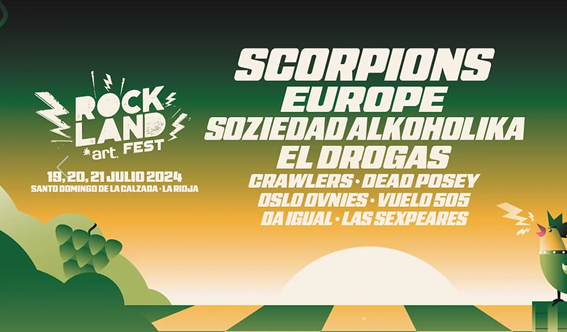 Scorpions y Europe revolucionan el cartel del Rockland Art Fest de Santo Domingo de la Calzada Scorpions y Europe revolucionan el cartel del Rockland Art Fest de Santo Domingo de la Calzada