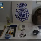 Objetos incautados por la Policía Nacional Objetos incautados por la Policía Nacional