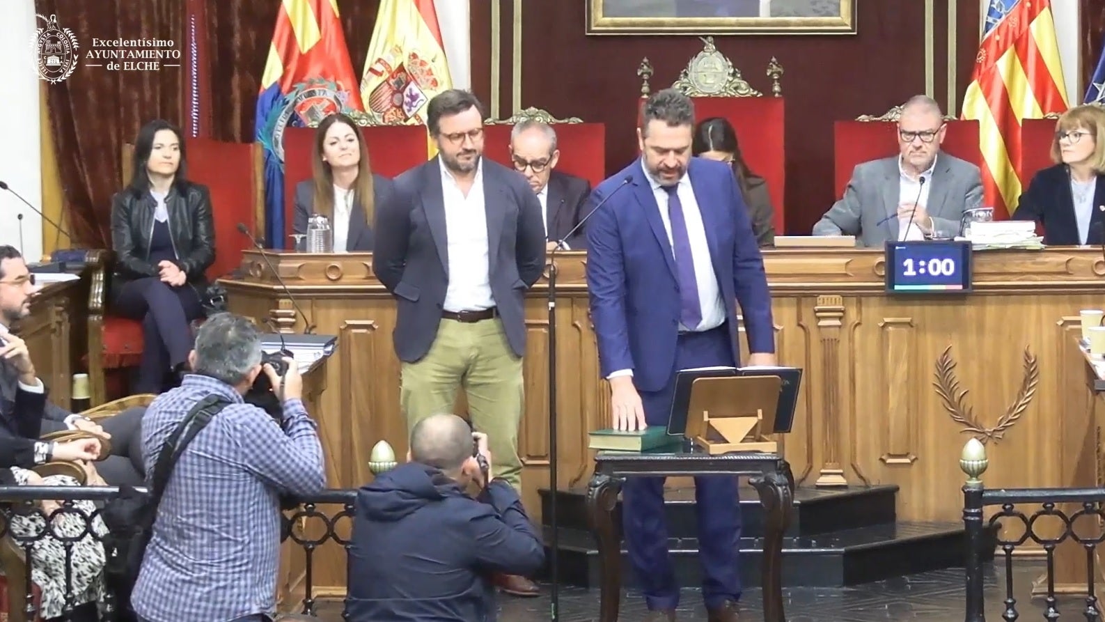 José Antonio Román Benticuaga jura su cargo como concejal en Elche José Antonio Román Benticuaga jura su cargo como concejal en Elche