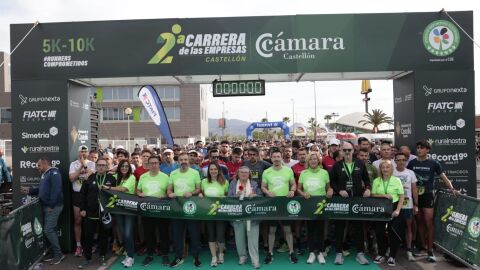 Mas de 2500 corredores de 140 empresas marcan el &eacute;xito de la II Carrera de las empresas C&aacute;mara de Comercio Castell&oacute;n