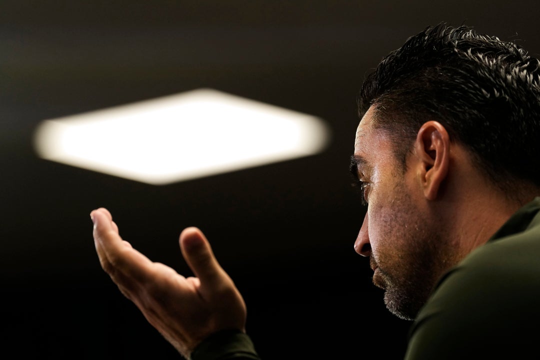 Xavi: "El objetivo es quedar segundos" Xavi: "El objetivo es quedar segundos"
