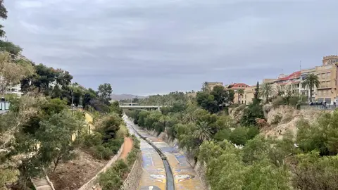 Ladera del río Vinalopó a su paso por el centro de Elche. Ladera del río Vinalopó a su paso por el centro de Elche.