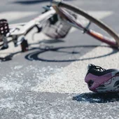 Accidente de una bicicleta Accidente de una bicicleta