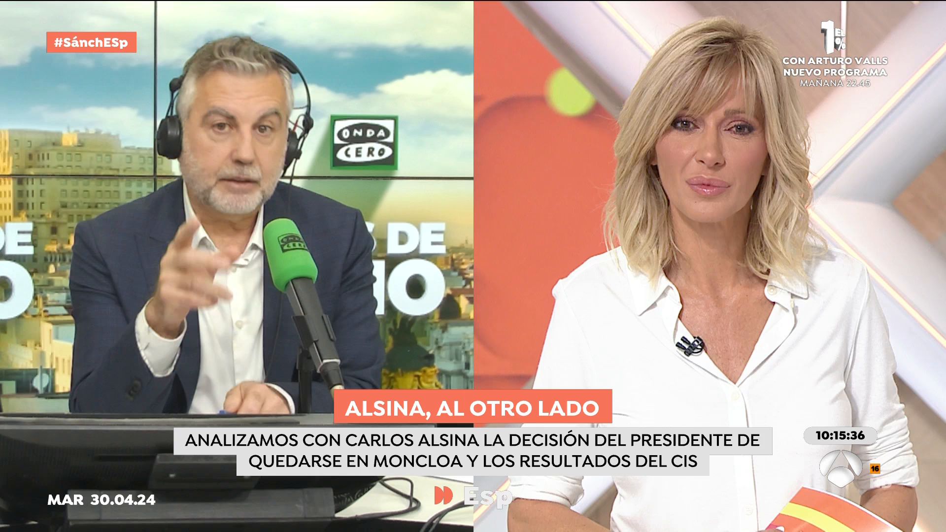 Alsina, sobre la decisión de Sánchez de quedarse: "Todo era cálculo" Alsina, sobre la decisión de Sánchez de quedarse: "Todo era cálculo"
