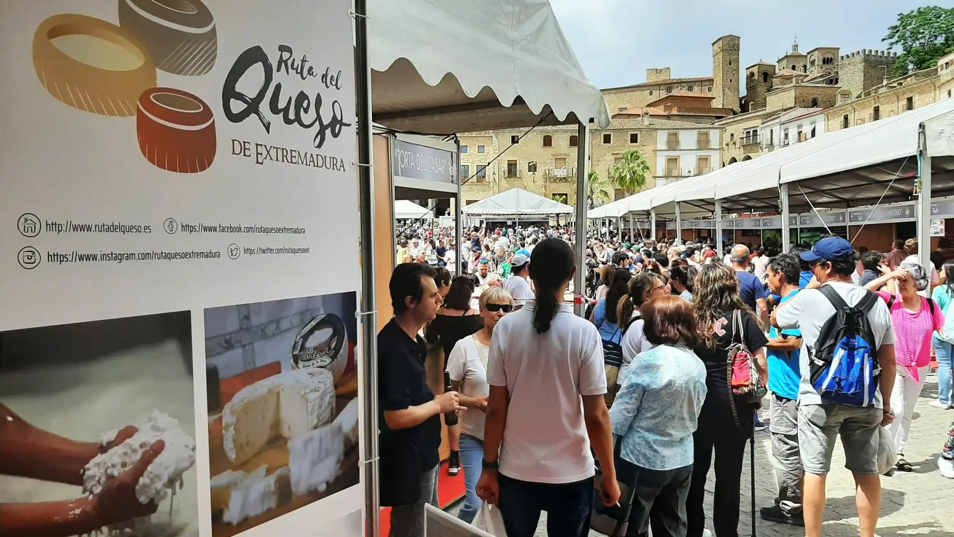 Ruta del Queso de Extremadura en la Feria Nacional del Queso de Trujillo
