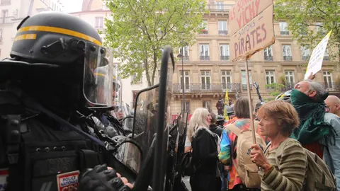 Al menos 45 detenidos durante las protestas por el Día del Trabajador en París