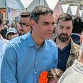 El presidente del Gobierno, Pedro Sánchez, irrumpió por sorpresa este miércoles en la Feria de Abril de Barcelona