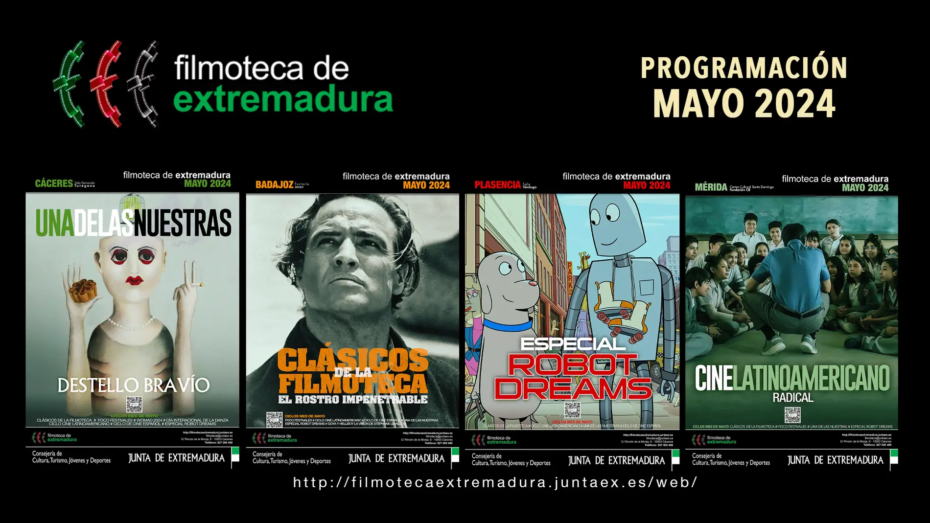Berger, el Womad y Brando protagonistas de la programación de la Filmoteca de Extremadura para el mes de mayo