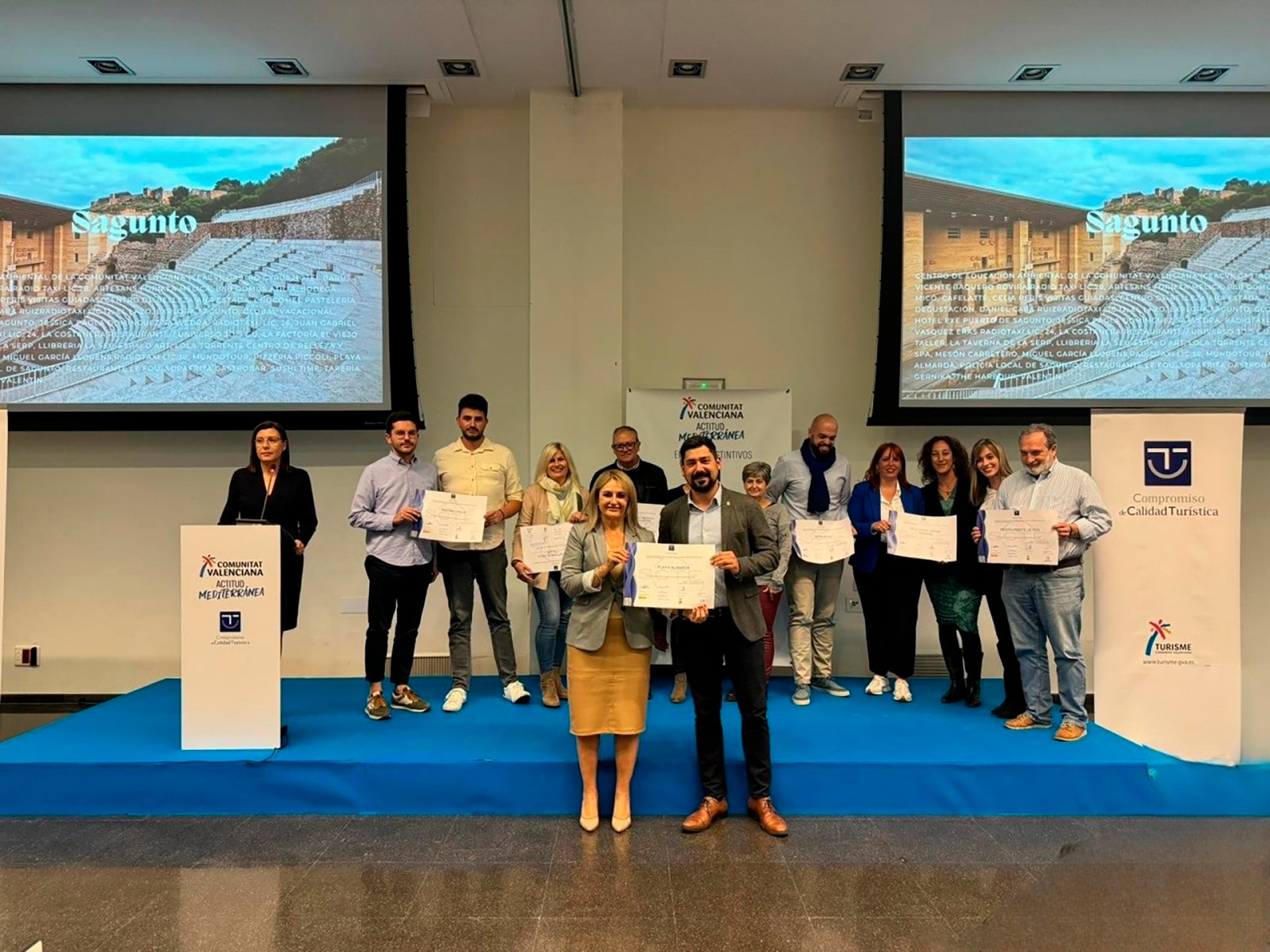 Sagunto, uno de los nueve destinos de la provincia de València que han recogido el galardón SICTED Sagunto, uno de los nueve destinos de la provincia de València que han recogido el galardón SICTED