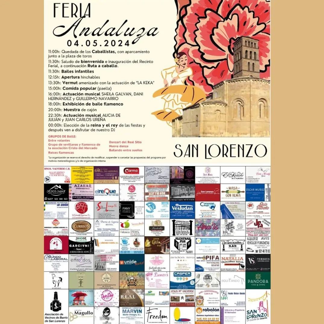 San Lorenzo celebra el sábado su Feria Andaluza San Lorenzo celebra el sábado su Feria Andaluza