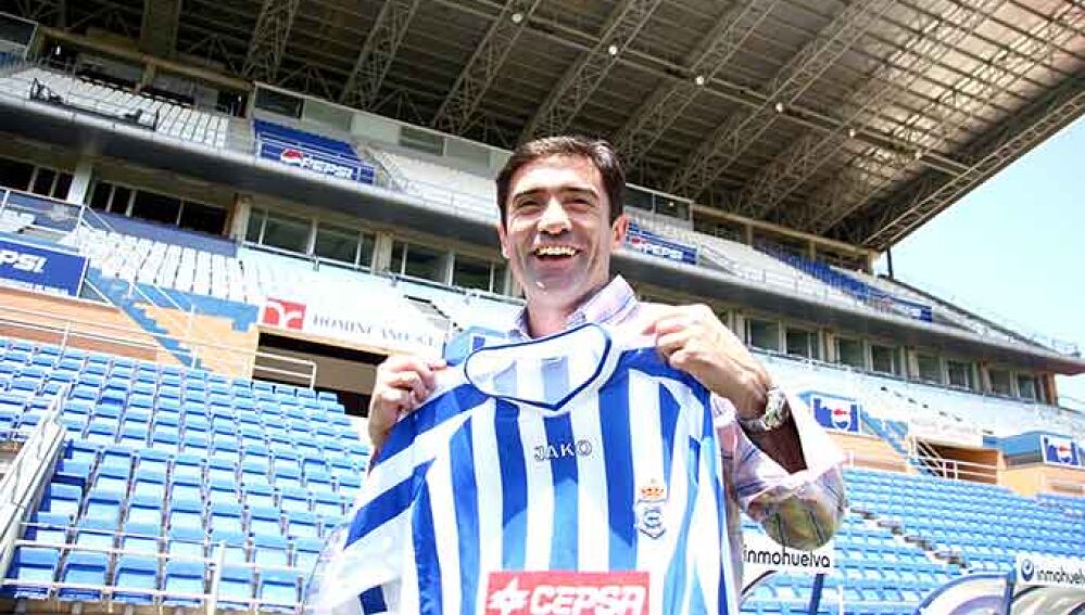 Marcelino con el Recre