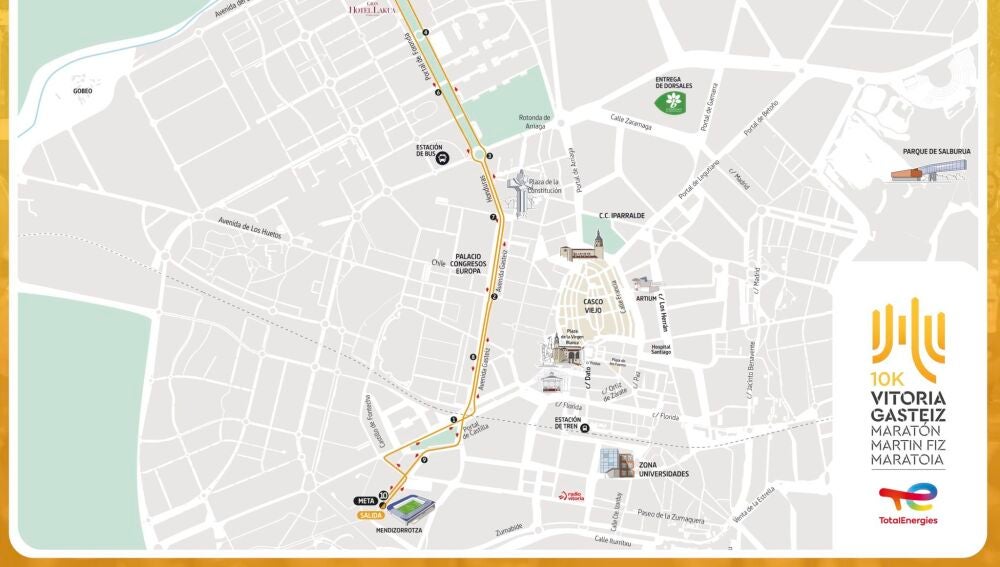 Recorrido 10 Km maratón Martín Fiz