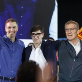 Sánchez y Feijóo trasladan su pulso a una campaña del 12M con Illa en el centro del debate Sánchez y Feijóo trasladan su pulso a una campaña del 12M con Illa en el centro del debate