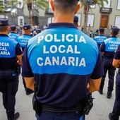 Imagen de archivo de agentes de Policía Local de Canarias Imagen de archivo de agentes de Policía Local de Canarias