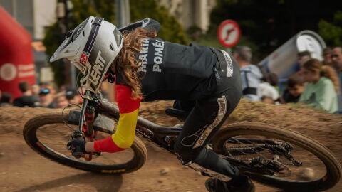 Mar&iacute;a Pom&eacute;s, campiona d&rsquo; Espanya j&uacute;nior de downhill al 2023.